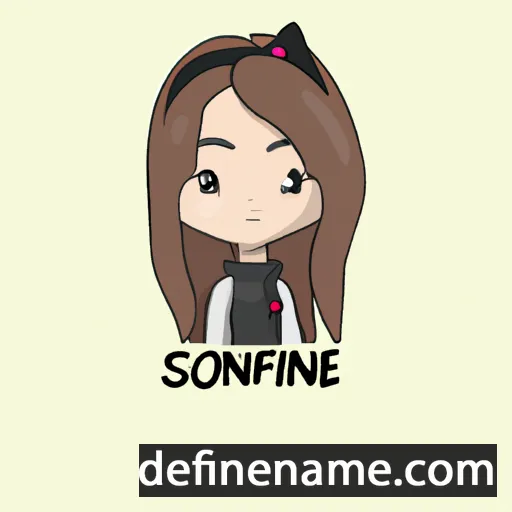 cartoon of the name Sofianne