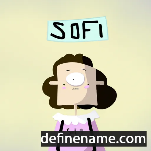 cartoon of the name Sofio