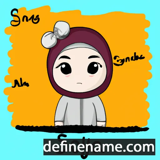 cartoon of the name Sofiya