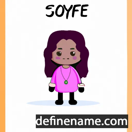 cartoon of the name Sofyane