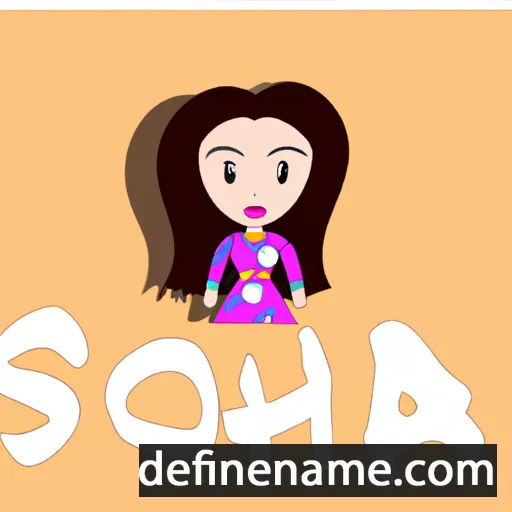 cartoon of the name Soha