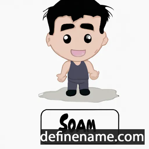 cartoon of the name Soham