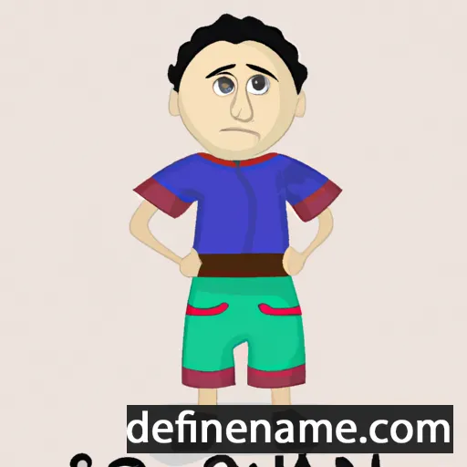 cartoon of the name Sohann