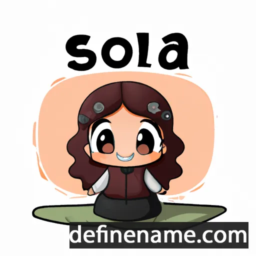 cartoon of the name Soila