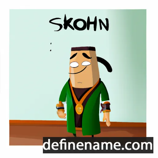 cartoon of the name Sokhron