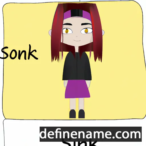 cartoon of the name Sokina