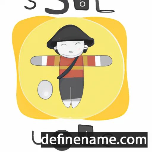 cartoon of the name Sol-byeol