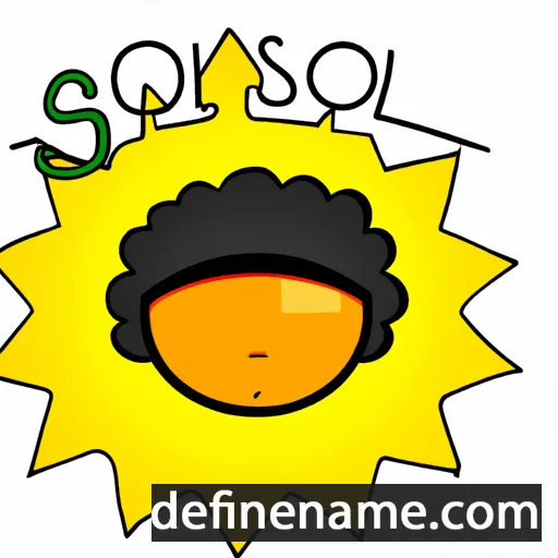 cartoon of the name Sol