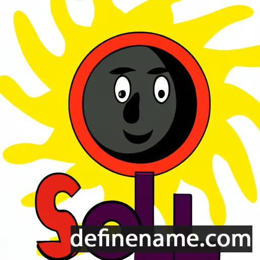 cartoon of the name Sol