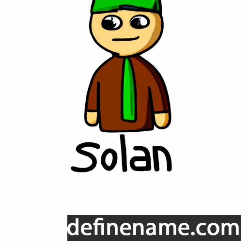 cartoon of the name Solan