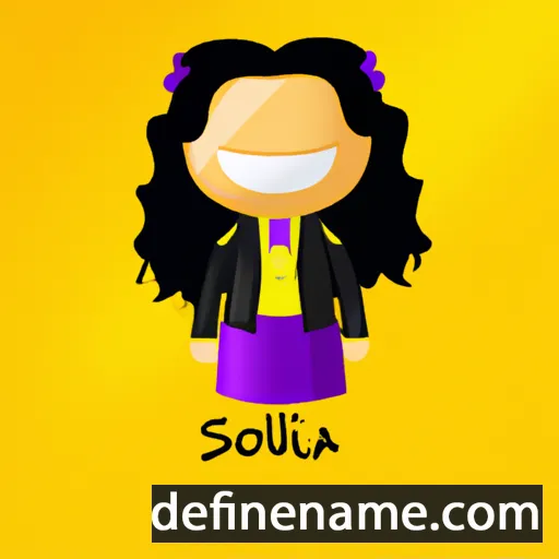 cartoon of the name Solangia