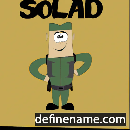 cartoon of the name Soldad