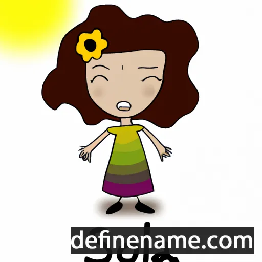 cartoon of the name Solea