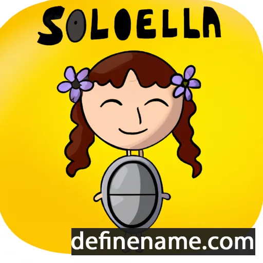 cartoon of the name Solellia