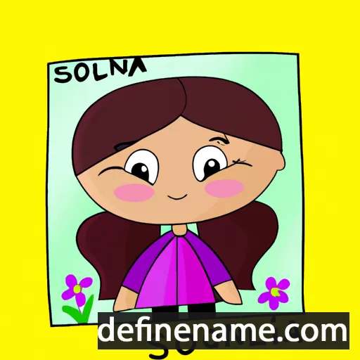 cartoon of the name Solena