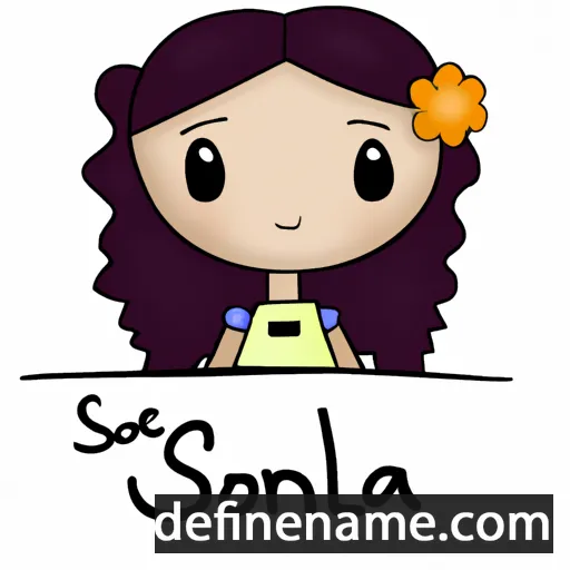 cartoon of the name Solena