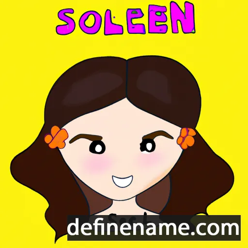 cartoon of the name Solenn