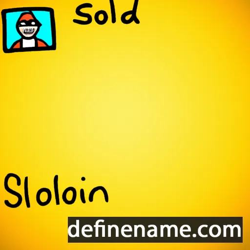 cartoon of the name Solfryd