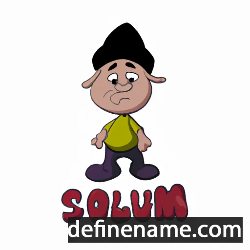 cartoon of the name Solmu