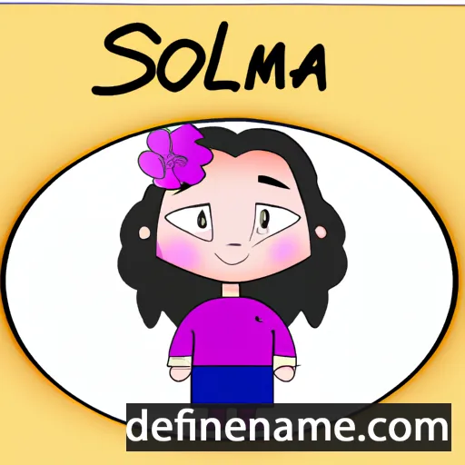 cartoon of the name Soloma