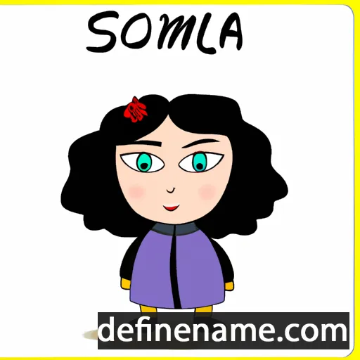 cartoon of the name Solomia