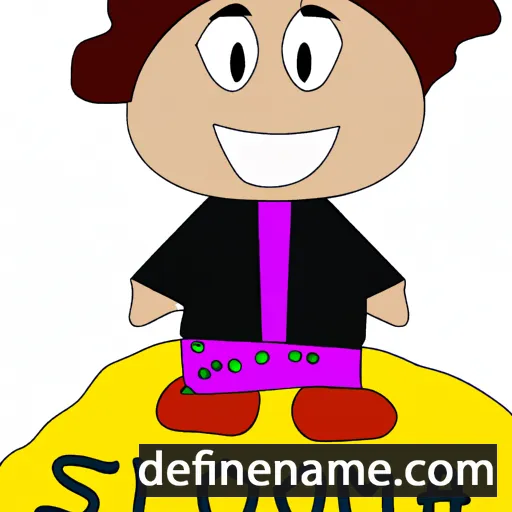 cartoon of the name Solomona