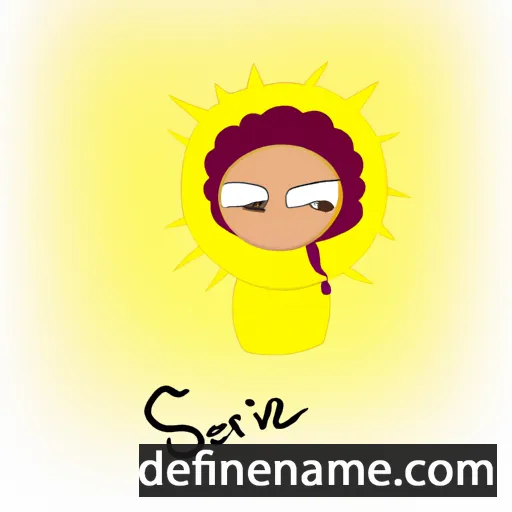 cartoon of the name Solsiré