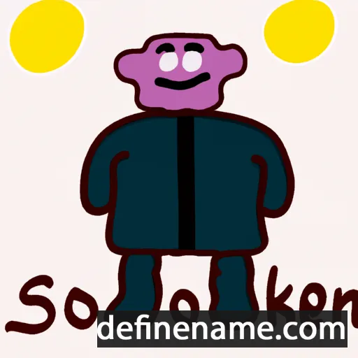 cartoon of the name Soltonbek