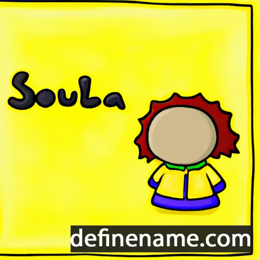 cartoon of the name Soluna