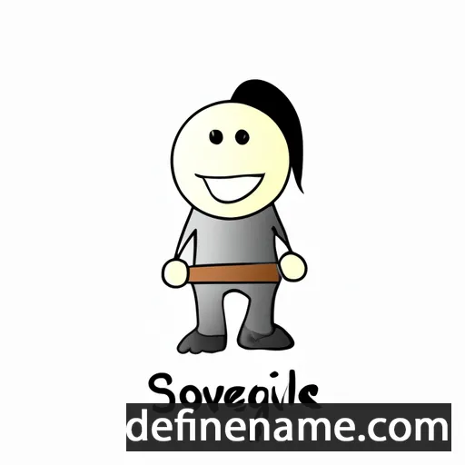 cartoon of the name Solvejg