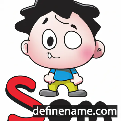 cartoon of the name Som