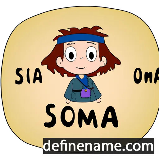 cartoon of the name Soma