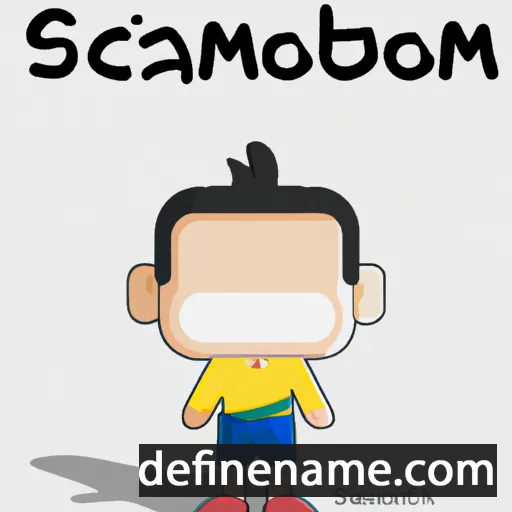 cartoon of the name Somchanh