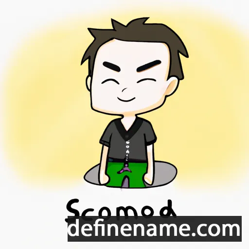 cartoon of the name Somdech