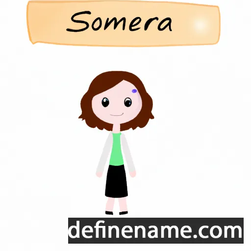 cartoon of the name Somera