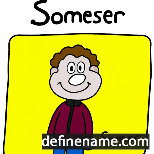 cartoon of the name Somerset