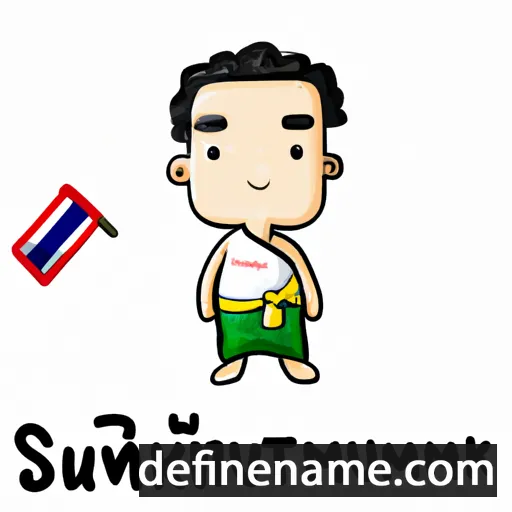 cartoon of the name Somkhuan