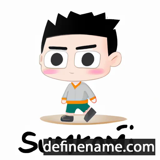 cartoon of the name Somkuan