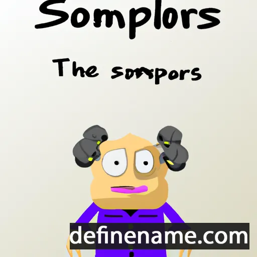 cartoon of the name Somphors