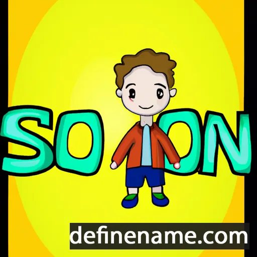 cartoon of the name Son