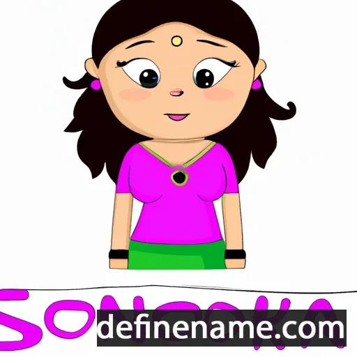 Sonakshi cartoon