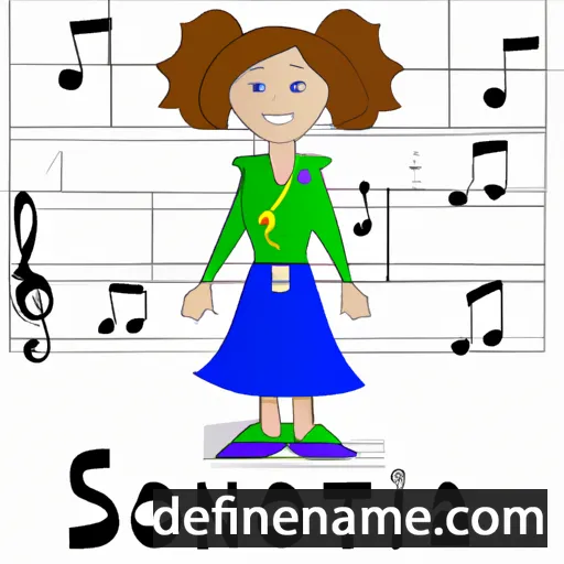 cartoon of the name Sonata