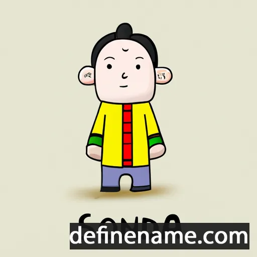 cartoon of the name Sondang