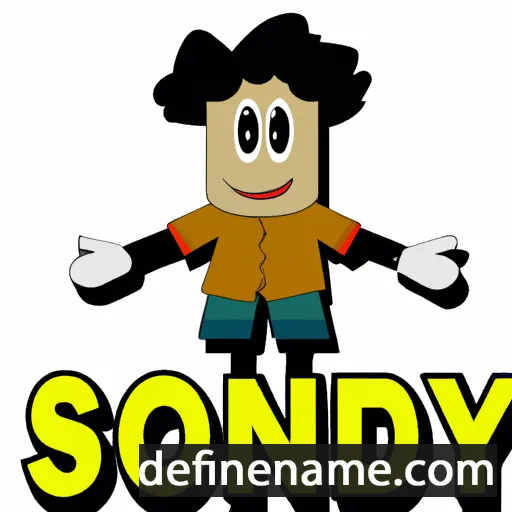 cartoon of the name Sondy