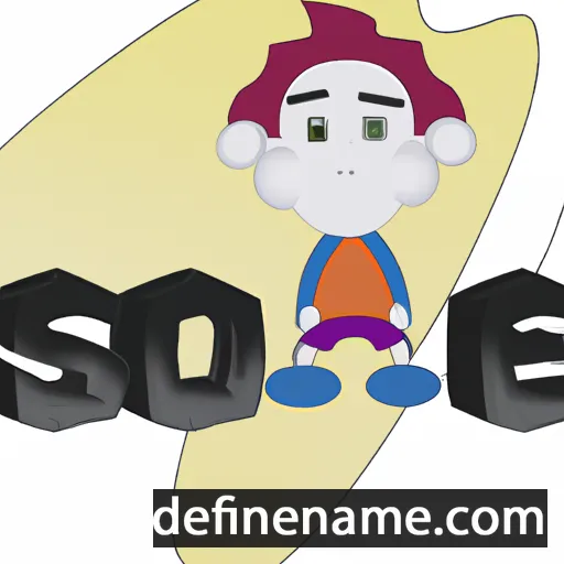 cartoon of the name Sone