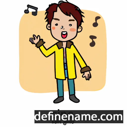 cartoon of the name Song