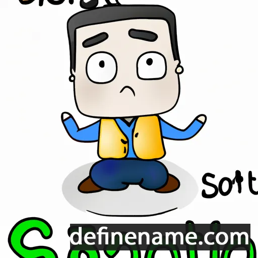 cartoon of the name Songsit