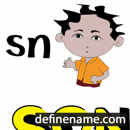 cartoon of the name Soni