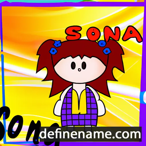 cartoon of the name Sonica