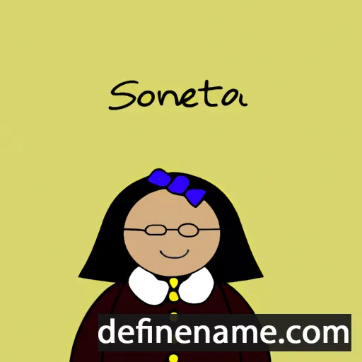 Sonietta cartoon